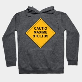 Caution Maximum Stupidity Hoodie